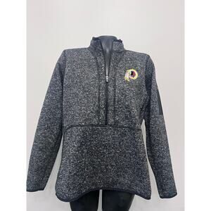Washington Generals Half-Zip Sweater Women's sz XL Pullover Antigua Charcoal NFL